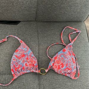 super cute bandana pattern bikini top